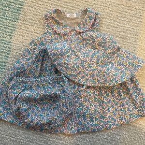 Angel Dear Floral Dress with matching hat